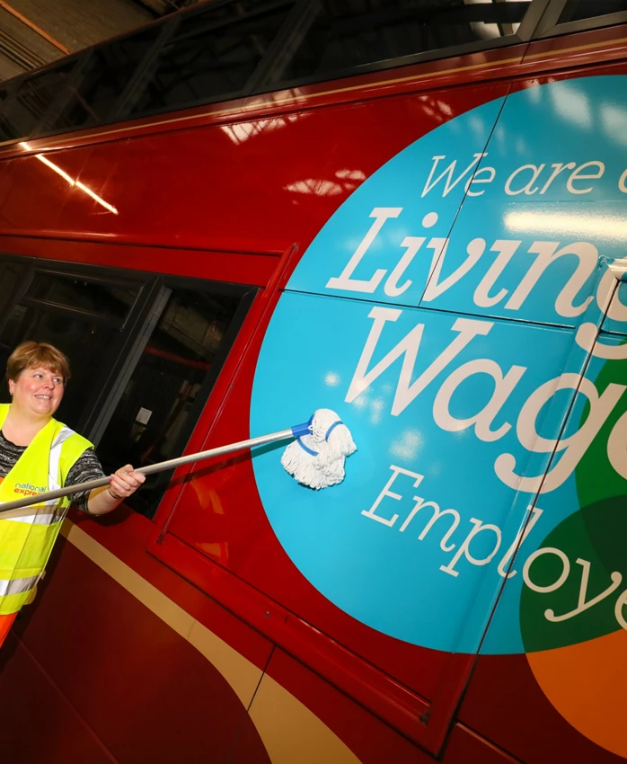 Nxwm Living Wage Bus And Eileen Whitmore 2 (1)